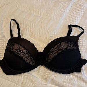 Adore Me Elegant Black Lace Bra